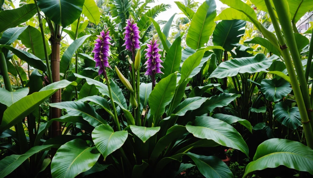 bananier en fleurs